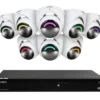 Lorex Fusion Series 4K 16 Camera Capable (Wired or Fusion Wi-Fi) 4TB Wired NVR System with H16 IP Dome Cameras